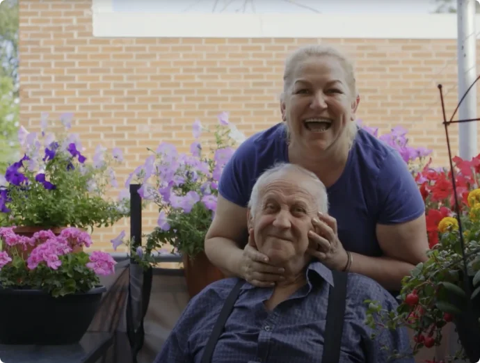 Picture of a women with an elder